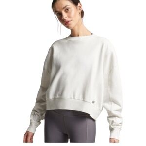 Superdry Cream Flex Batwing Crew Sweatshirt Pullover Size 10